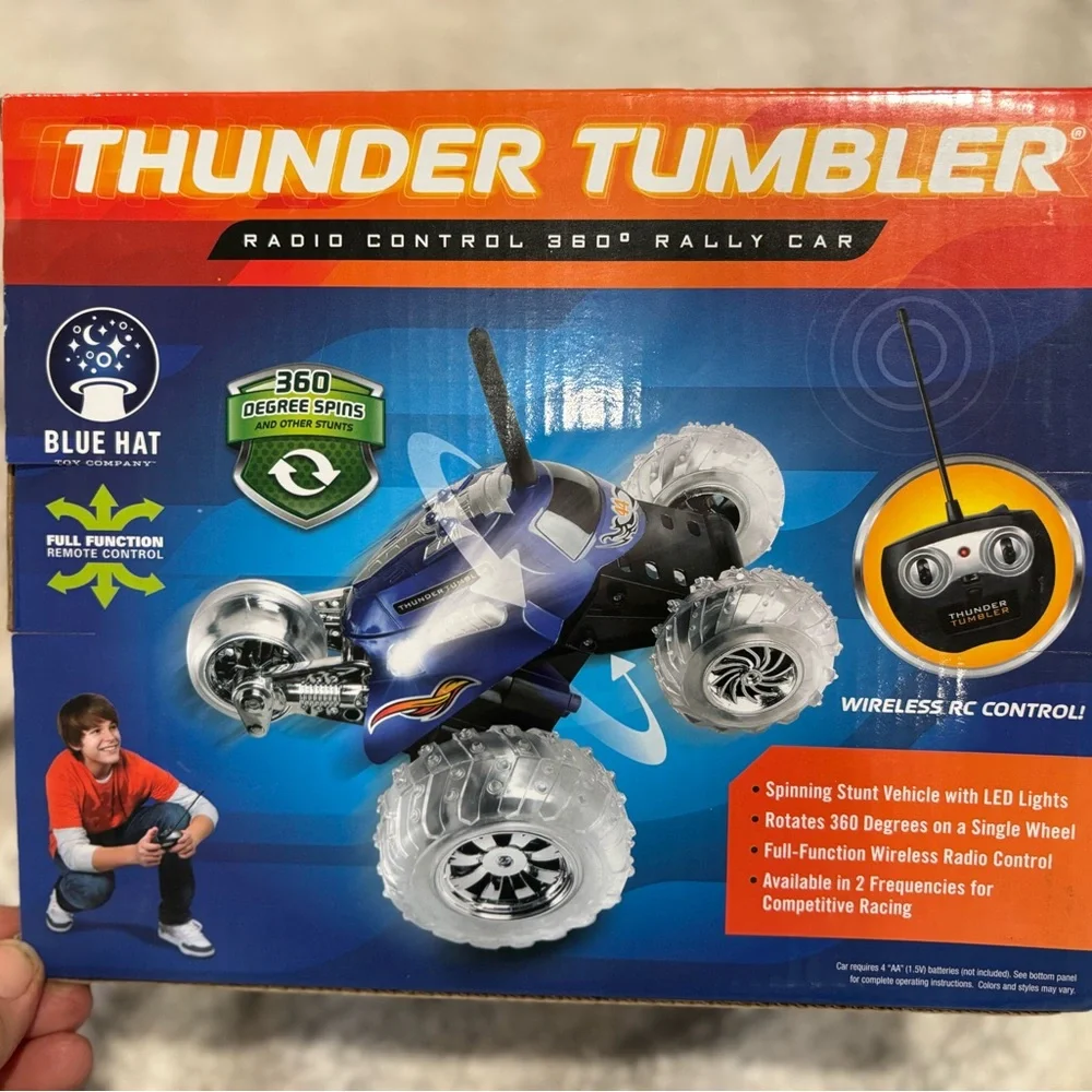 Thunder‎ Tumbler Children's Remote Control Spinning Stunt Car- Light purple